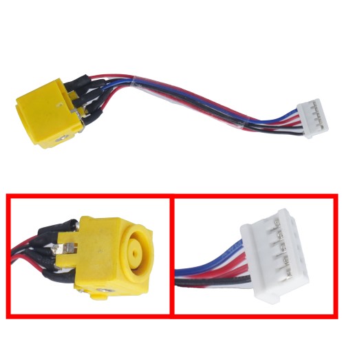 DC Jack for Lenovo Thinkpad T410 / T430 - PN: 04W6888